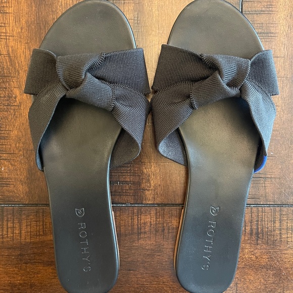 Rothy's Shoes - ROTHY’S The Knot Sandals, Black, size 9